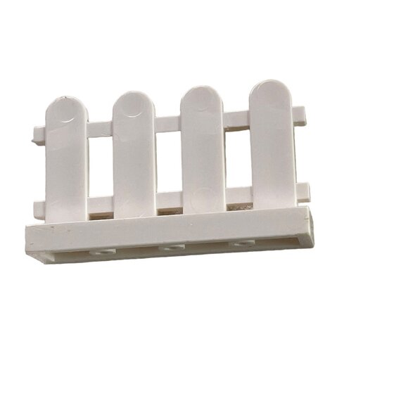 Lego White Picket Fence 1 x 4 x 2  Replacement Part  Building Blocks 33303 u - Picture 1 of 3